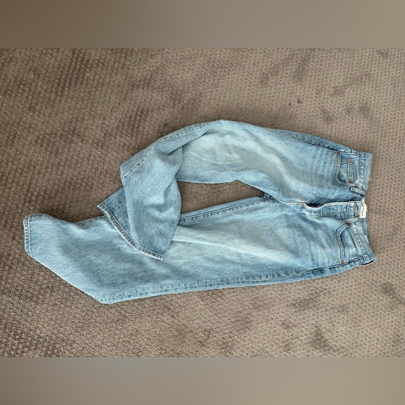 Denim Forum Farrah high rise wide leg light wash size 27 - Picture 6 of 8